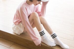 韩国纯棉女袜短袜子日系堆堆袜