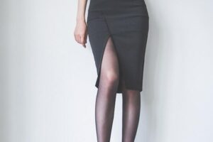 春季性感开叉百搭OL淑女范气质修身简约包臀裙半身裙
