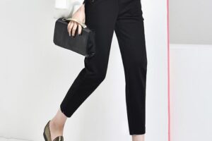 韩版休闲裤女长裤修身垮裤显瘦西装裤子